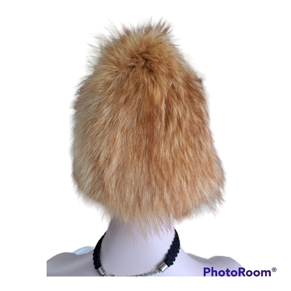 Fur hat winter tan color - Picture 7 of 10